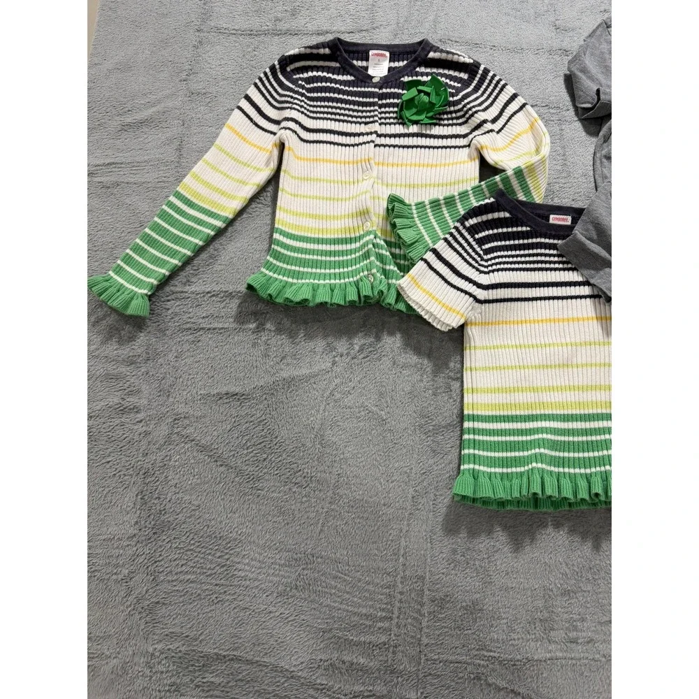 Gymboree Old Navy Girls Bundle Size 5 Cardigan Top T-Shirt 4pc Lot‎ Striped Flag